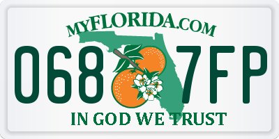 FL license plate 0687FP