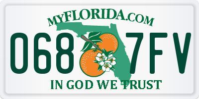 FL license plate 0687FV