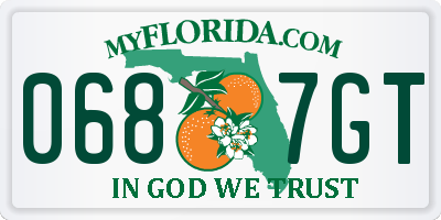 FL license plate 0687GT