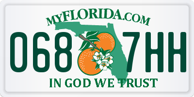 FL license plate 0687HH