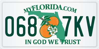 FL license plate 0687KV