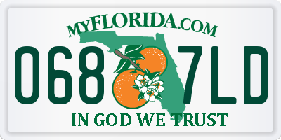 FL license plate 0687LD