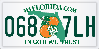 FL license plate 0687LH