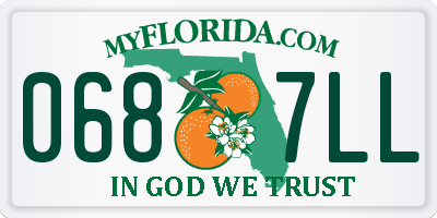 FL license plate 0687LL