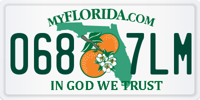 FL license plate 0687LM