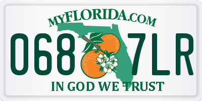 FL license plate 0687LR