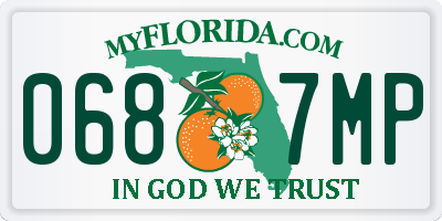 FL license plate 0687MP