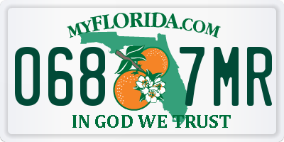 FL license plate 0687MR