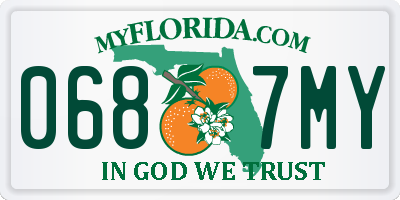FL license plate 0687MY