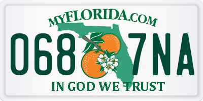 FL license plate 0687NA