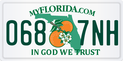 FL license plate 0687NH