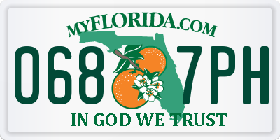 FL license plate 0687PH