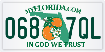 FL license plate 0687QL