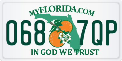 FL license plate 0687QP