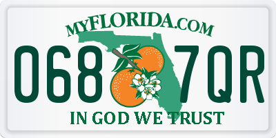 FL license plate 0687QR