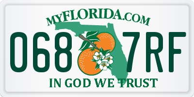 FL license plate 0687RF