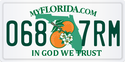 FL license plate 0687RM