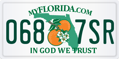 FL license plate 0687SR
