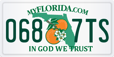 FL license plate 0687TS