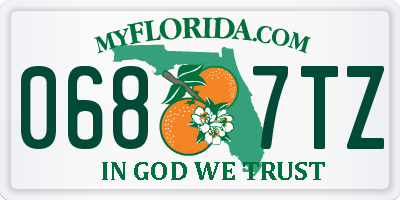 FL license plate 0687TZ