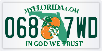 FL license plate 0687WD