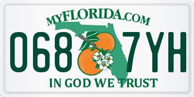 FL license plate 0687YH