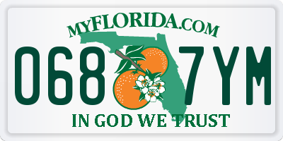 FL license plate 0687YM