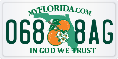 FL license plate 0688AG
