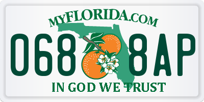 FL license plate 0688AP