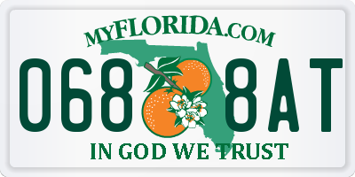 FL license plate 0688AT