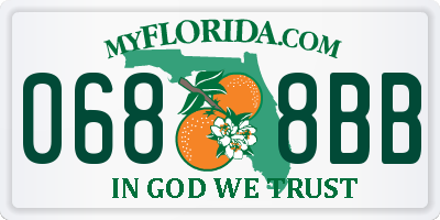 FL license plate 0688BB