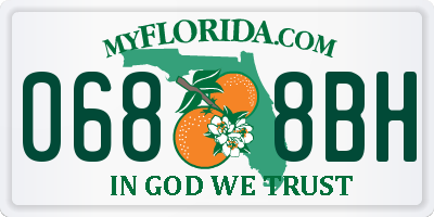 FL license plate 0688BH