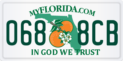 FL license plate 0688CB