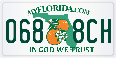 FL license plate 0688CH