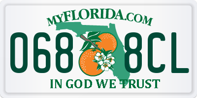 FL license plate 0688CL