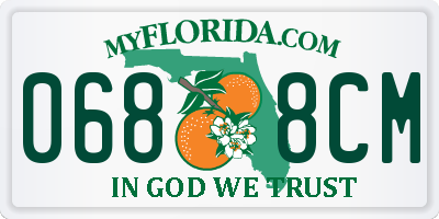 FL license plate 0688CM