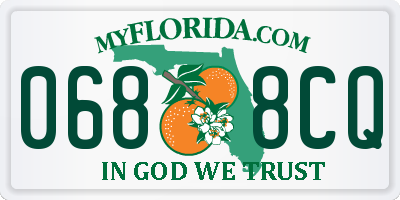 FL license plate 0688CQ