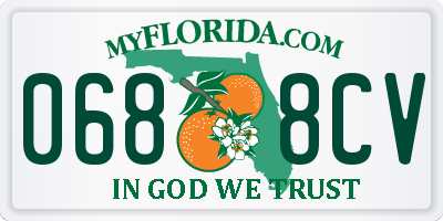 FL license plate 0688CV
