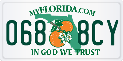 FL license plate 0688CY