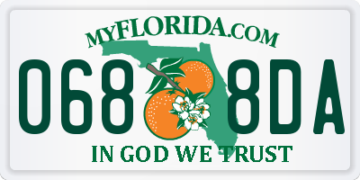 FL license plate 0688DA