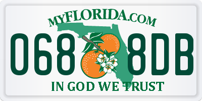 FL license plate 0688DB