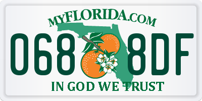 FL license plate 0688DF