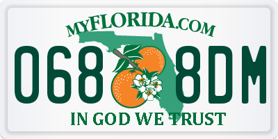 FL license plate 0688DM