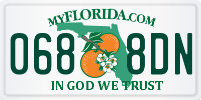 FL license plate 0688DN