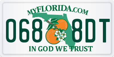 FL license plate 0688DT