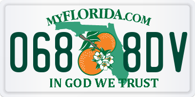FL license plate 0688DV