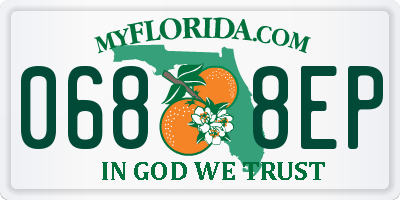 FL license plate 0688EP
