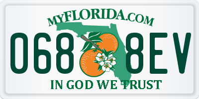 FL license plate 0688EV