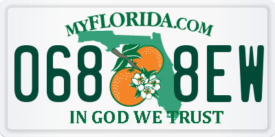 FL license plate 0688EW