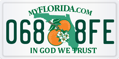 FL license plate 0688FE